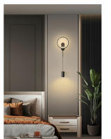 Lámpara De Pared LED Moderna Minimalista Para Dormitorio Y Sala De Estar Iluminación Interior Decorativa De Aluminio Incluye Bombillas - details 4