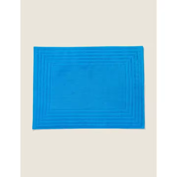 SANCARLOS DIAMANTE  ALFOMBRILLA DE BAÑO DE RIZO 100% ALGODÓN - 1