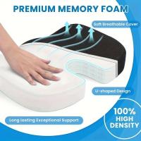 Cojín De Asiento De Memoria De Algodón Para Coche Oficina Salud Y Belleza Almohadilla De Caderas Adultos Lavable a Mano - details 5