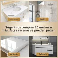 Pegatinas De Mesa Autocolantes Impermeables Y Antigrasa Con Patrón De Marmol Para Renovación De Mesas Y Papel Tapiz Para Cocina Y Baño - details 5