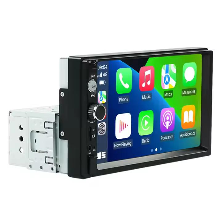 Navifly-REPRODUCTOR Multimedia with Pantalla táctil HD de 7 pulgadas para Coche, autorradio Universal with reproductor MP5, FM, Estéreo, Carplay, 1DIN, ND2 - 1