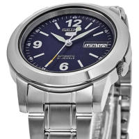 Reloj automático hombre Seiko 5 SNKE61K1 dial azul 37mm correa acero - details 4