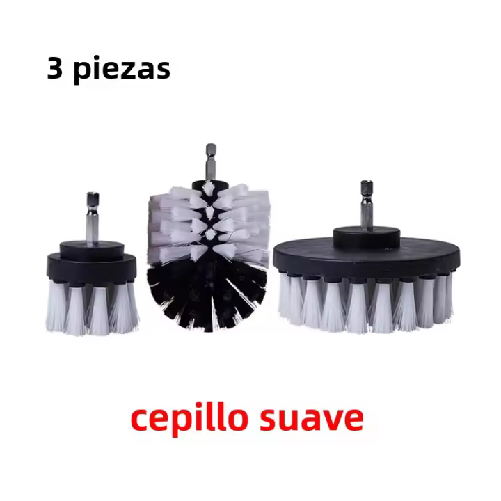 Set De Cepillos Eléctricos UNTIOR Para Taladro Limpieza De Cocina Y Baño Cepillo De Pulido De Coche Herramienta De Limpieza Eco-amigable Nylon - 1