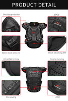 Chaleco De Motocross Para Niños WOSAWE Protección Corporal Anticaída Armadura De Hombro Y Espalda Para Racing - details 0