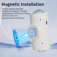Lámpara De Noche LED RGB Con Sensor De Movimiento Recargable Y Sensor Magnético Luz Ambiental Dimmable Para Interior - details 5
