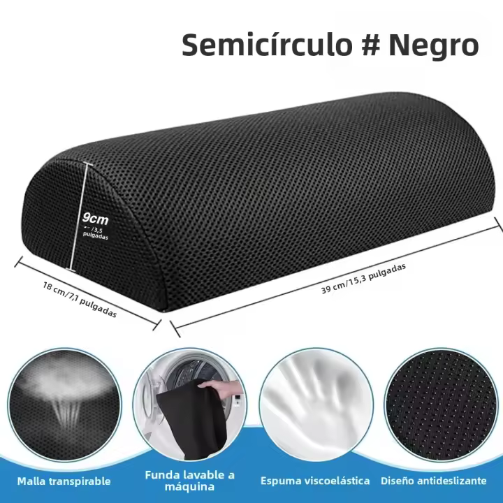 HY 1Pc Taburete Para Pies Ergonómico Con Memoria De Espuma Antideslizante Y Lavable Para Aliviar La Fatiga En El Trabajo - 1