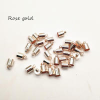 50pcs Trenzado De Cuero Con Cierre De Esferas Para Joyería DIY Tamaño De La Punta Del Cordón De 3-10mm Encabezado De Bola Para Creación De Collares - details 11