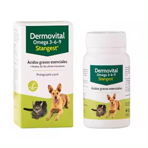 Dermovital Omega 3-6-9 Para Perros Y Gatos 60 Cápsulas - 1