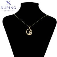Collar Colgante De Alta Calidad En Forma De Insecto De Color Oro Claro Xuping Para Mujeres Estudiantes Y Niñas Regalo X000801805 - details 5