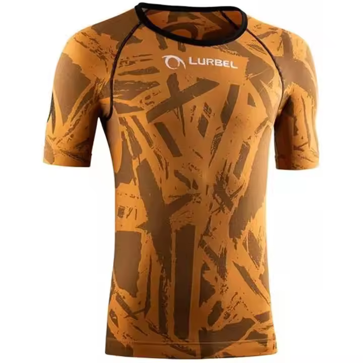 Camiseta de Manga Corta Lurbel Spirit Blur para hombre en color naranja - 1