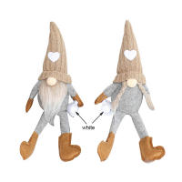 2pc Muñecos De Tetera Gnome De Peluche Tejidos Sin Caras Adorno De Navidad Para Decoración De Casa Estilo Rústico Moderno - details 1