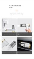 🎁【Detalles para Mamá】Cecodadi Aspiradora inalámbrica 3 en 1, Potente succión de alta potencia, aspiradora sin cable, Uso dual para coche y hogar, Aspiradora portátil de mano，9000AP Aspiradora de Coche Inalámbrica con Pantalla de Potencia - details 14