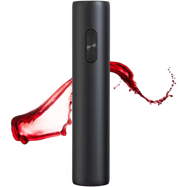 Set De Abrevidrios Eléctricos Automáticos Con Base De Almacenamiento Para Botella De Vino Y Cocina Operado Por Batería Acero Inoxidable - 1