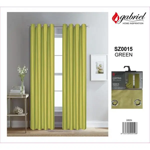 CORTINA OPACA DE 140X260CM CON 8 ANILLAS - 1