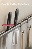 Organizador De Cocina Colgadores Para Utensilios De Cocina Soporte Para Cuchillos Y Tablas De Cortar Almacenamiento De Cubiertas De Cuchara Accesorios De No Perforar Metal - details 10