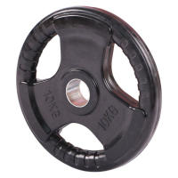 OZIO FITNESS Disco de Pesas 10 kg Olímpico 50 mm Goma Premium 3 Agarres - details 0