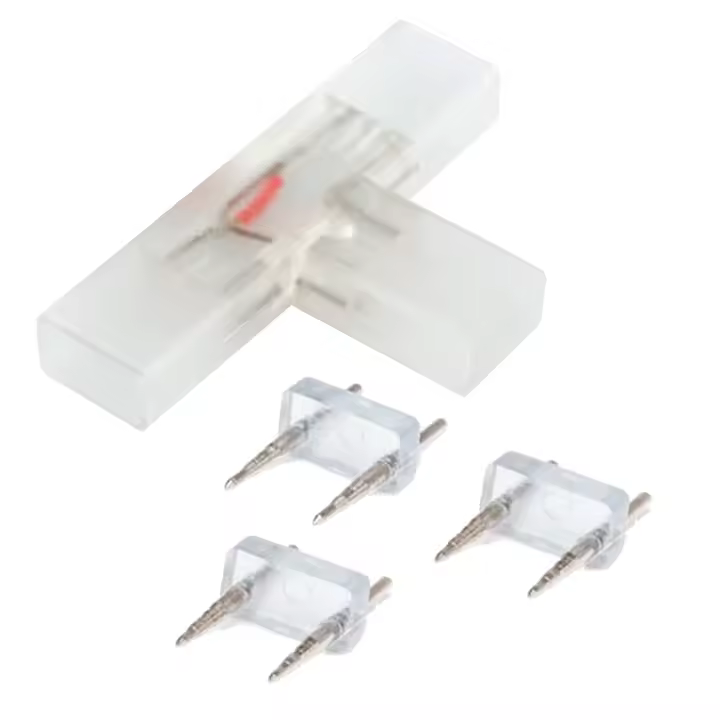 Conector Aigostar múltiples tiras T para tira de alto voltaje, ideal para instalaciones eléctricas seguras y eficientes. - 1