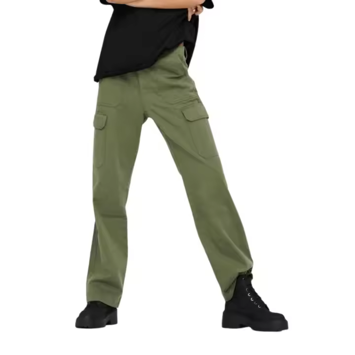 Pantalón Only Mafy Cargo Verde para Mujer - 1
