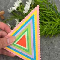 Molde De Corte De Metal En Forma De Flor Redonda Cuadrada Triangular Y Irregular Para Scrapbooking Tarjetas Y Manualidades - details 16