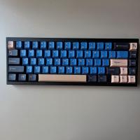 PBT Keycaps Azul Samurai Perfil Cherry Para Teclado Mecánico ISO Layout FR/DE/ES/RU/KR/EN/AR/Thai/JP Dye Sub Rainy 75 - details 10