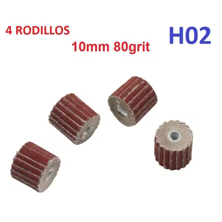 Disco de aleta de lijado para Dremel, accesorios para amoladora abrasiva rotativa para herramientas Dremel Bandas Lija grano 80 grs + Mandril molienda rueda cepillo arena, DESDE ESPAÑA MARKETPLACEXT H02 - 1