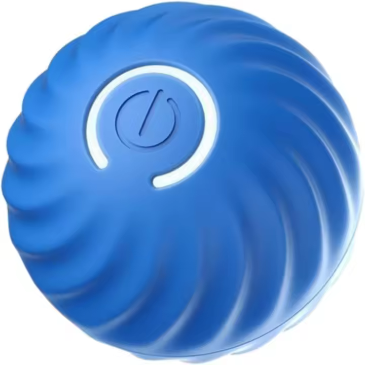 Pelota de juguete interactiva para gatos de 1,7 pies, pelota de juguete rodante para mascotas, pelota de entrenamiento de silicona antimordeduras, pelota divertida eléctrica para gatos inteligentes, pelota de fitness para mascotas, suministros para mascot - 1