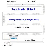 Espejo De Maquillaje Con Luces LED USB 5V Iluminación Ajustable De 5 Colores Para Baño Y Mesa De Vestir Hollywood LED - details 4