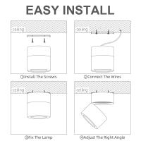 Lámpara De Pared LED 110V 220V 7W 10W 15W Iluminación Interior Para Decoración De Hogar Baño Cocina Fuente De Luz LED Spotlight En Aluminio - details 11