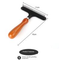 Raspe Para Mascotas De Uso Doméstico Herramienta De Desplumado Para Perros Y Gatos Con Pelo Largo Y Corto Rascador De Aliento - details 6