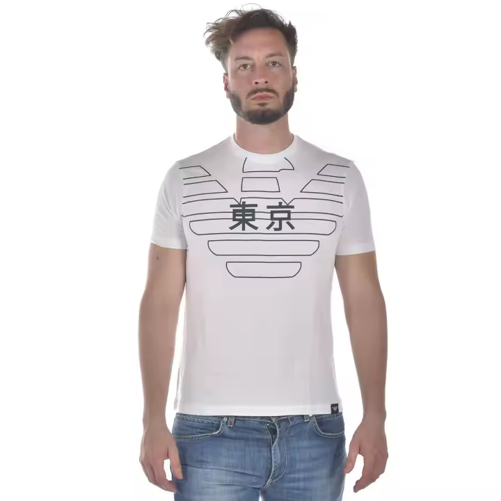 Emporio Armani Camiseta Algodón Hombre Blanco 3Z1T761JPZZ 100 - 1