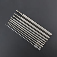 Juego De 7/10Pcs Destornilladores Allen Magnéticos De 1/4" Hex Shank Head Bita De Sobremesa De Acero De Aluminio Para Herramientas De Reparación - details 0