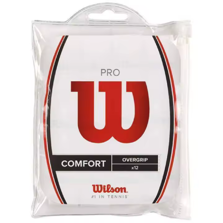 Blister Wilson 12 Overgrips Pro Blanco - 1
