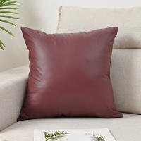 Funda De Cojín Elástica PU Impermeable De Color Sólido Soporte Lumbar Para Sofa Y Oficina Sin Núcleo De Almohada - details 9