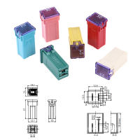 Mini Conjunto De Fusibles Cuadrados Para Coche 20A 30A 40A 50A 60A En Caja De Plástico Accesorios De Automóvil - details 2
