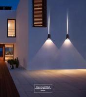 Lámpara De Pared Exterior Impermeable Moderna Para Porche Y Courtyard Iluminación Exterior En Dirección Vertical E Inversa Decorativa Fijación Autónoma Incluye Bombilla Material De Aluminio - details 6