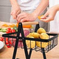 HOME  Cesta de Frutas de 2 Niveles con Soporte para Frutero y Verduras - details 11