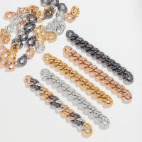 30pcs Cuentas De Cadena Geométricas Doradas 17x22MM Para Creación De Joyas Collares Pulseras Y Gafas Accesorios DIY - details 11