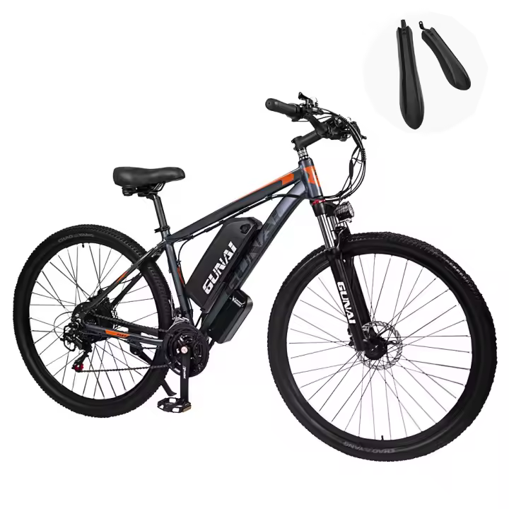 GUNAI GN29 Bicicleta Eléctrica, Neumáticos de 29*2.1 pulgadas, Motor de 750W, Velocidad Máxima de 50km/h, Batería de 15Ah, Alcance Máximo de 90km, Carga Máxima de 130kg, Frenos de Disco Dobles, Bicicleta de Montaña E-Bike - 1