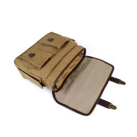 Bolsa Lateral De Motocicleta Negra Y Marrón Gran Capacidad Para Hombres Bolsa De Hombro Y Briefcase Motocross Material De Cuero Y Lona - details 2