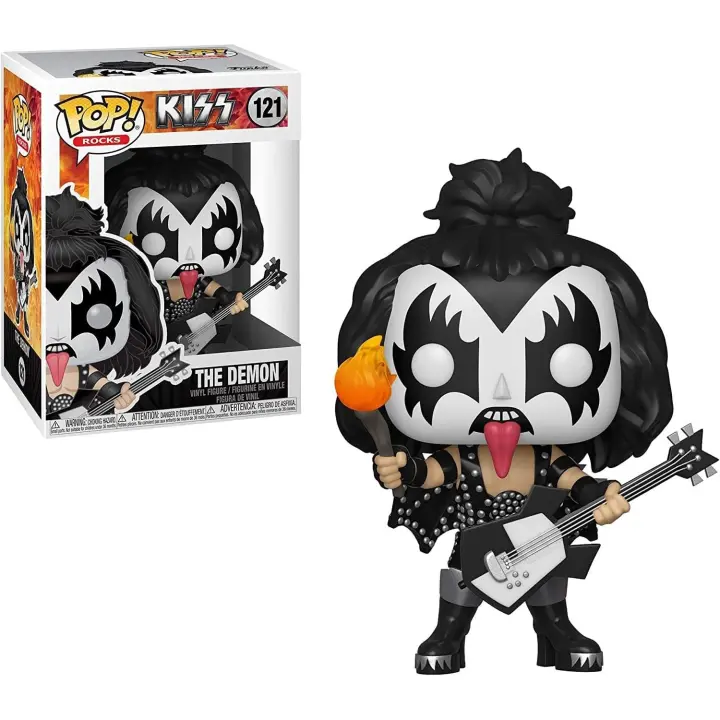 Funko Pop! Rocks: Kiss - El Demonio, Figura coleccionable de vinilo de la banda de rock Kiss, juguete para fans - 1