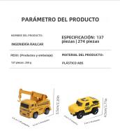 Juego De Carreras De Coches Eléctricos Con Vías Variadas Juguetes De Construcción Para Niños Y Niñas Regalo De Cumpleaños Y Halloween - details 5