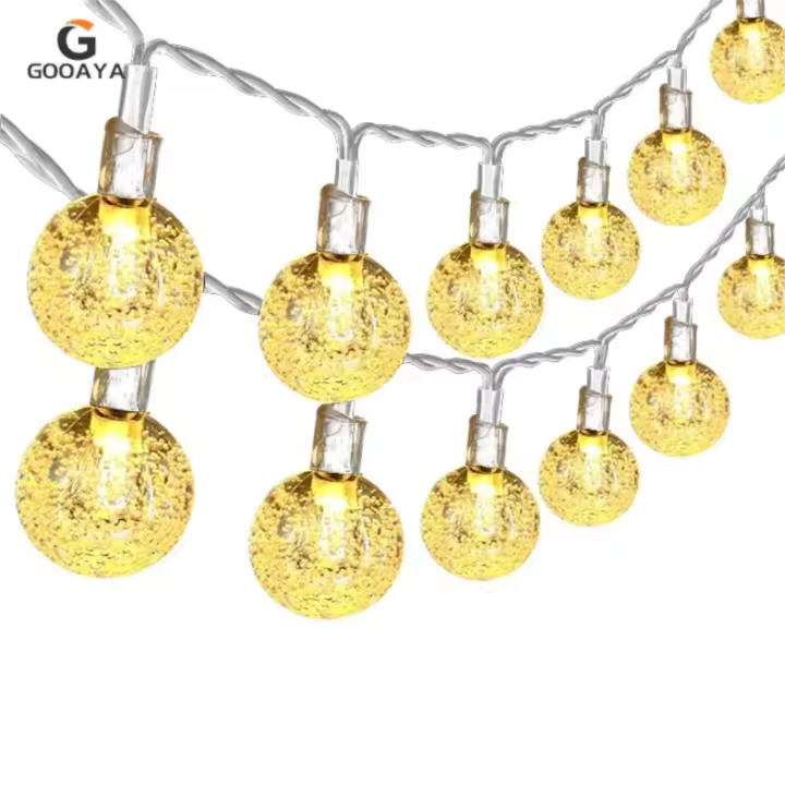 Luces De Navidad LED USB 6m Con Estrella De Escarcha Y Esferas Decoración De Hogar Para Año Nuevo Y Navidad Cuerda De Luces De Guirnalda Poderizado Por USB - 1