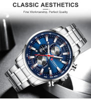 Reloj De Pulsera Deportivo Para Hombre CURREN Lujo Marca Nueva Cronógrafo Resistente Al Agua Con Fecha Relogio Masculino De Cuarzo - details 7