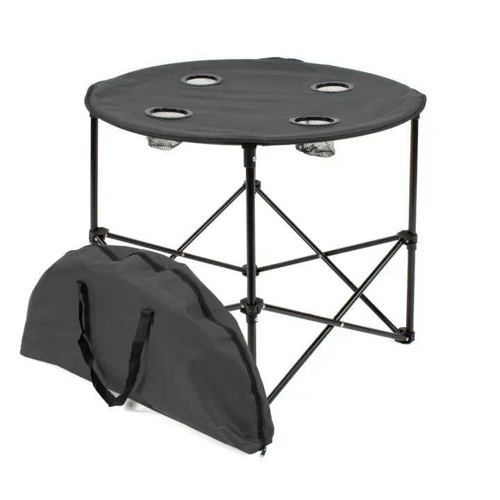 The Secret Home Mesa Redonda Plegable para Camping - Varios Colores - Ligera y Resistente - 1