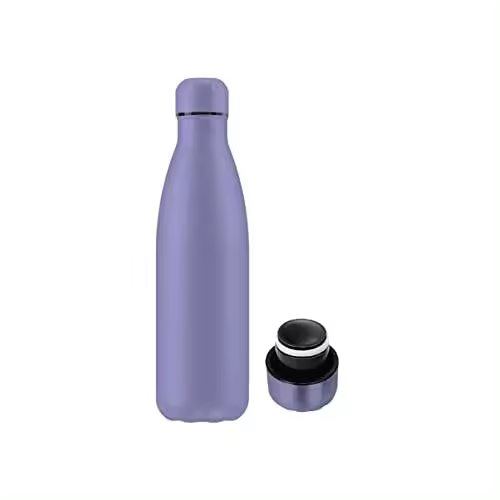 Botella Termo de Agua Térmica de Acero Inoxidable (+40 Colores) Reutilizable | Sin BPA | Mantiene 24H Frio https:/12H Calor | Termo y Hermética - Doble Pared al Vacío a Prueba de Fugas （KL500 KL750 001） - 1
