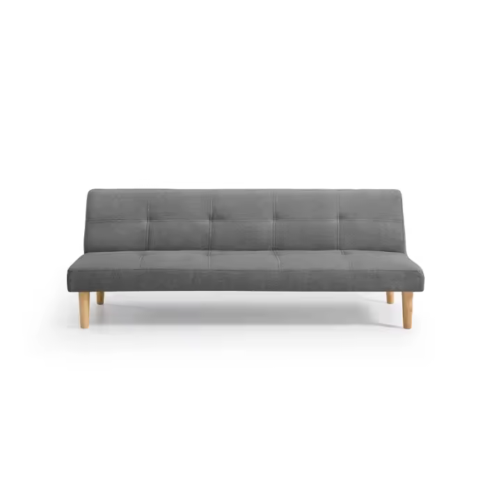 Sofá Cama Mod. 378C | 3 Plazas | Tapizado en Tela | Color Gris - 1