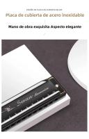 Harmonica Diatónica De 10 Agujeros En Clave De C Con Estuche Para Blues Folk Pop Adecuada Para Estudiantes Y Profesores De Música Principiantes - details 5