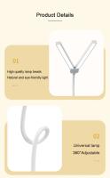 Lámpara De Lectura LED Doble Con Pinza Y Control Táctil Dimmer Protección Ocular Para Dormitorio Estudio Oficina - details 14