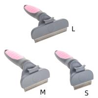Cepillo De Peluquería Planet Pet Para Perros Y Gatos Lado Doble Para Desplumado Y Rascar Cepillo De Subcapa Ancho Extra Con Plástico Azul - details 2
