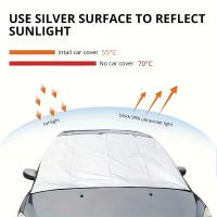 Protector De Ventanas Del Coche Para Verano Cortina De Sol Para Parabrisas Anticongelante Y Anti Nieve Plegable Protección UV 2024 - details 2
